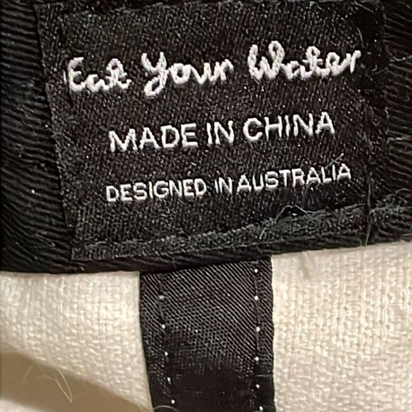 Eat Your Water White Corduroy Rainbow Skateboard Cap Hat Adult One Size - Picture 2 of 9